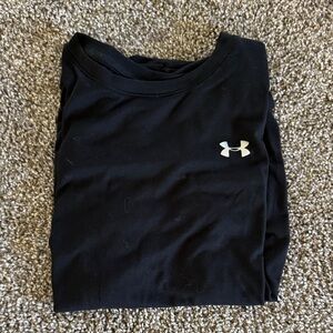 Under Armour Black Tee with White Logo